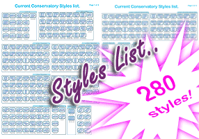 Right click here and select 'save as' to download the ComfortableConservatories Conservatory Styles list to your computer for viewing. size = 761KB