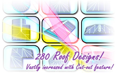 This image shows a few of the 280 conservatory roof styles from ComfortableConservatories.