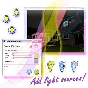 ComfortableConservatories allows light sources which cast glows across the conservatory and objects contained with in it