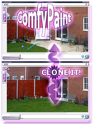 ComfyPaint, the photo editor / clone tool within ComfortableConservatories.