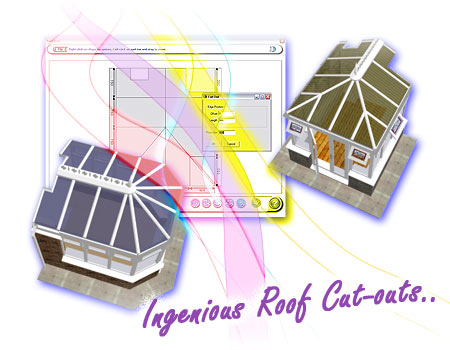 This image shows the Comfy CAD application integrated in ComfortableConservatories which allows for planning documents to be created.