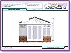 Image thumbnail of the Front View with Dimensions report available within ComfortableConservatories.