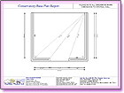 Image thumbnail of the Base Plan Internal Dimensions A4 CAD line drawing report available within ComfortableConservatories.