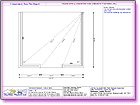 Image thumbnail of the Base Plan 3 External Dimensions A4 CAD line drawing report available within ComfortableConservatories.