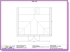 Image thumbnail of the Roof Plan Internal Dimensions A3 CAD line drawing report available within ComfortableConservatories.