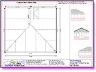 Image thumbnail of the Roof Plan 2 External Dimensions A4 CAD line drawing report available within ComfortableConservatories.