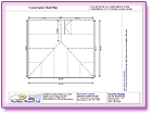 Image thumbnail of the Roof Plan + Notes Internal Dimensions A4 CAD line drawing report available within ComfortableConservatories.