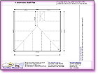 Image thumbnail of the Roof Plan + Notes External Dimensions A4 CAD line drawing report available within ComfortableConservatories.