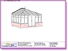 Image thumbnail of the 3D Left View A4 CAD line drawing report available within ComfortableConservatories.