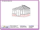 Image thumbnail of the 3D Right View A4 CAD line drawing report available within ComfortableConservatories.