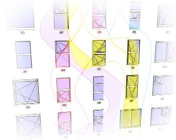 ComfortableStyle includes the tilt and turn window styles, some are shown in this image, casements, vertical sliders and many more are also included!